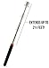 Bastex Magnetic Telescoping Pick Up Tool for Small Metal Tools Extends from 7 to 30 inches / 185-720mm. 15-lb Pull Capacity