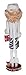 Clever Creations White Fur Coat Female Shopper 16 Inch Traditional Wooden Nutcracker, Festive Christmas Décor for Shelves and Tables