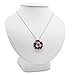 Sterling Silver Flower Pendant Necklace made with Purple Swarovski Crystals