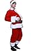 DENTRUN Fun-Filled Christmas Santa Belly - Holiday Party Santa Suit Stuffer - Men's Novelty Christmas Padded Costume Accessory - Stuffed Santa Belly - Red,Standard