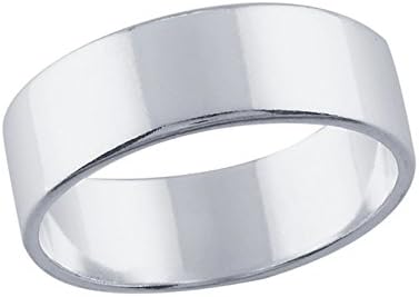 Silver RingCore Band, size 7 Ring Base for PMC or Blank for Stamping, Engraving, Etching, Sterling Silver 18 Gauge (US 9)