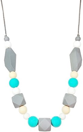 Silicone Baby Teether Necklace for Moms and Baby - Non-toxic, BPA-Free, Stylish, Trendy, Great For Soothing Teething Babies, Great Gift For Other Moms