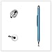 H&T(TM) Second Generation Fine Point Stylus with Two Tip [2 in 1] for Ipad, Ipad Air, Ipad Mini, Iphone, Samsung Galaxy, Nexus, Lg G Pad, HTC and Other Touch Screen Devices (Skybule)