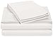 Amazon Basics 400 Thread Count Sheet Set, Queen, White