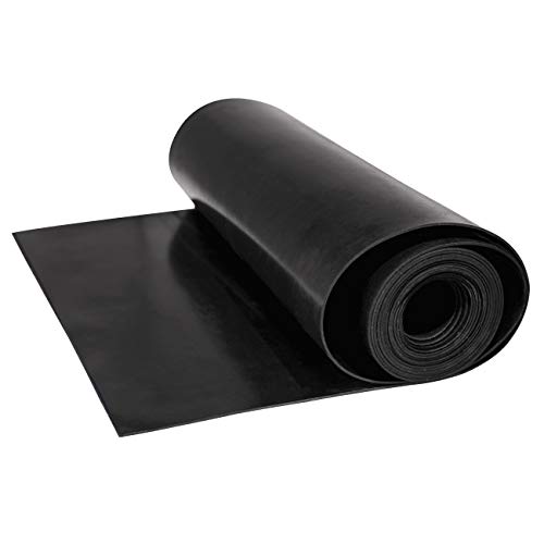 Neoprene Rubber Sheet Roll 1/16 (.062) Inch Thick x 12 Inch Wide x 10 Feet for DIY Gaskets, Pads, Seals, Crafts, Flooring,Cushioning of Anti-vibration, Anti-slip