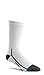Prince Men’s Performance Plus Crew Athletic Socks with Coolmax Moisture Wicking for Running, Tennis, and Casual Use (4 Pair Pack) - White