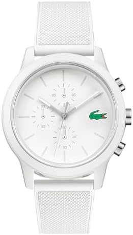 Lacoste Men's White Dial White Silicone Watch - 2010974 price in UAE ...