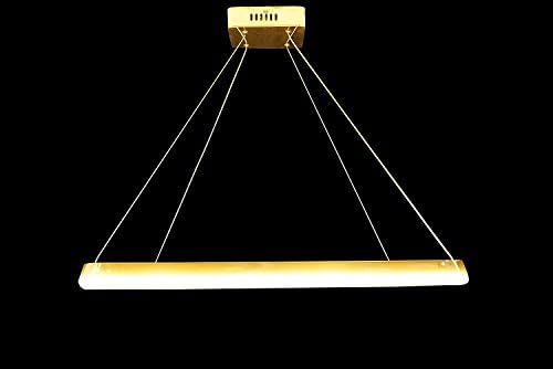 MODIN LED Lighting Chromium 26-Inch Square Dazzling Crystal Scrub Glass Ceiling Light Pendant Fixture Linear Suspension Chandelier