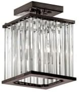 2-Light Crystal Flush-Mount