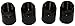 Set of 4 Nuts- Universal Black TPMS Sensor Air Valve Stem Mounting Nut Tire Pressure Monitoring System for Black Wheels and Rims
