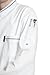 Bragard Men's Chicago Chef Jacket, Long Sleeve Coat with Contrast Piping for Cooking, Restaurants, Pubs, Cafes, Kitchens, Hotels, Bars - Size 34 - White