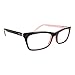 DALIX Womens Glasses Frames Black Pink Eyeglasses 51-16-135
