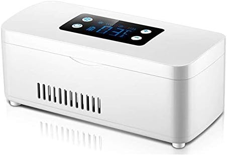 Yllnインスリン冷蔵庫薬用冷蔵庫リアルタイム温度表示8時間バッテリー寿命usb充電サイレントミニ