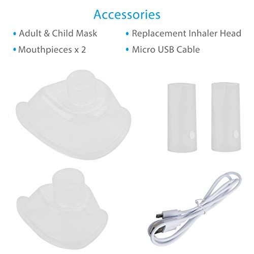 Vibit Rechargeable Portable Micron Mesh Steam Humidifier Travel Handheld Vaporizer Machine for Kids, Adults