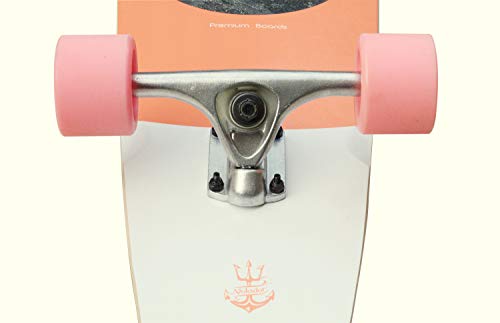 VOLADOR 42inch Freeride Longboard Complete Cruiser (Drop Through Deck - Camber concave) (NatureRD)