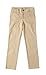 Bienzoe Big Girl's School Uniforms Cotton Stretchy Slim Flat Front Adjust Waist Pants,Khaki,14