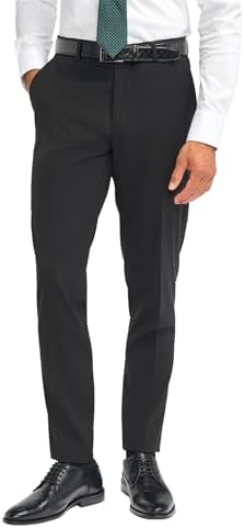 black velvet dress pants mens Men's black velvet effect pants
