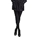 HDE Women's Winter Stockings Cable Knit Footed Tights (Black)