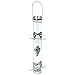 Droll Yankees Bird Feeder, Sunflower Hanging Tube Bird Feeder, Classic, 16 Inch, 6 Ports, Clear, A-6F primary