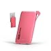 tzumi Mini Portable Battery Charger - 6,000mAh With Built-in AC Plug & Micro USB Cable iPhone, Android - Pocket Juice - Pink