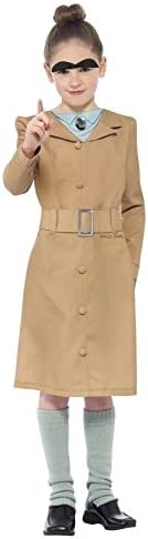 49" Beige and Pale Green Roald Dahl Miss Trunchbull Fancy Dress Costume