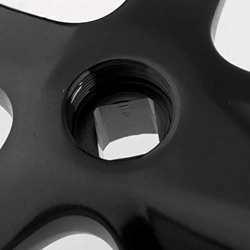 LEIPUPA Single Speed Crankset 170mm Crankarms + 130mm BCD Bike Chainring - 19 Style Available - Black 53T