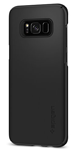 Spigen Thin Fit Galaxy S8 Plus Case with SF Coated Non Slip Matte Surface for Excellent Grip and QNMP Compatible for Galaxy S8 Plus (2017) - Black