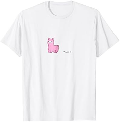 Cute Alpaca T Shirt Kawaii Japanese Katakana Vaporwave Style