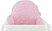 JYOKO Kids High Chair Cushion Compatible with IKEA Antilop 100% Cotton + Foam + 3D Air Confort Made (Pink Sparkles)