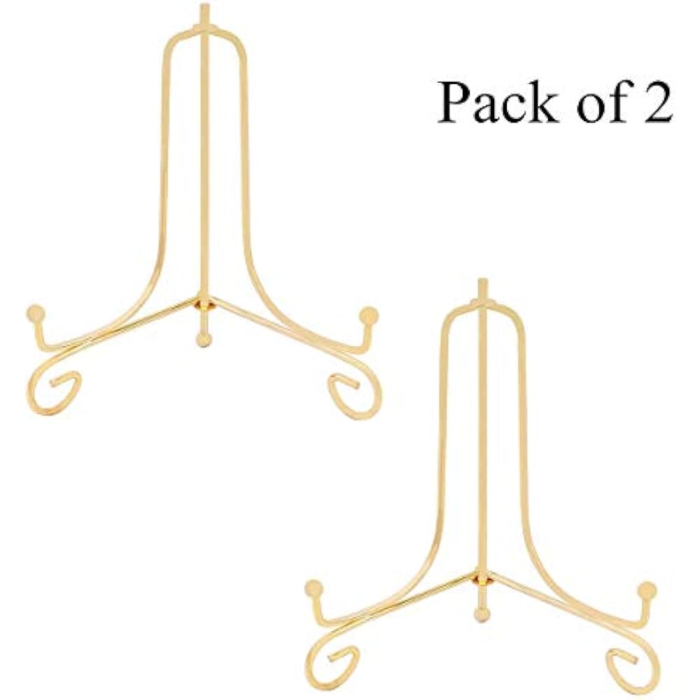Decorative Iron Display Stand Black Easel Plate Photo Holder