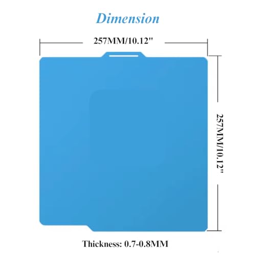 for Bambu Lab X1C Plate P2S Build Plate A1 Build Plate for Bambu for Bambu Lab Cool Plate P1S Cool Plate for Bambu A1 Plate A1 Cool Plate Cool Plate Supertack for X2D/A1/X1,257x257MM