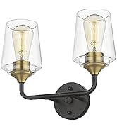 2-Light Bathroom Vanity Light, Vanity Lighting Fixtures, Bathroom Light Fixtures Over Mirror, Wal...