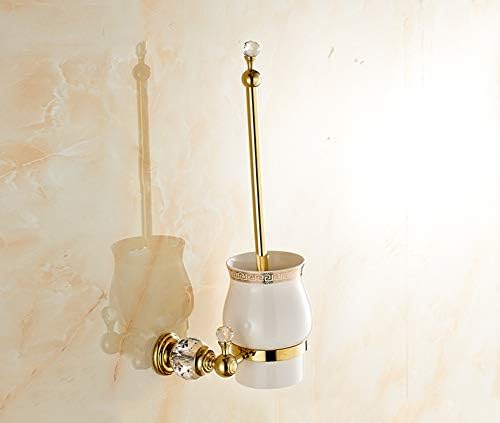 GZF Toilet Brush Set brush copper gold crystal toilet brush gold toilet brush toilet brush cup holder copper cup holder