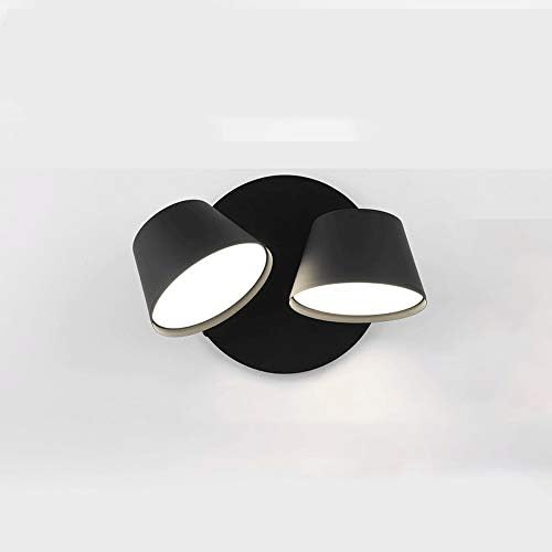 DEPAOSHJ 7 Styles Warm Bedroom Bedside Color LED18W Wall Lamp Simple Modern Study Room Lighting Iron Material Wall Lamp Creative Aisle Staircase Corridor Wall Macarons Wall Lamp