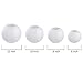 Vastar 12 Packs White Round Paper Lanterns with Assorted Sizes for Party Decorations, Party Lanterns for Decorating Wedding, Festivals, House or Office with 4 Different Sizes