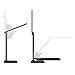 Aglaia LED Desk Lamp 4W, Eye-Care Foldable Table Lamp with Touch Control for 4-Level Dimmer, Suitable for Reading Studying (Black)