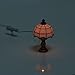 MagiDeal 1/12 Dollhouse Miniature White Shade Light Desk Table Reading Lamp