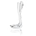 Briiith Acrylic Toothbrush Holder,Ring Dish Stand for Bathroom Vanity Countertops-Clear,White,Nature