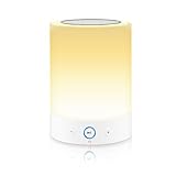 DYTesa Portable Bluetooth Speaker lamp with Color Changing Smart Touch Dimmable Table LED Light Support TF Card Speakerphone Hand-free Calls FM Radio Mode Romantic night light