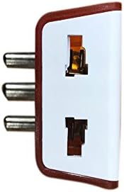Sanleen Enterprises 3 pin Travel Universal Multi Plug with with Surge Protection and Indicator