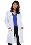 Cherokee 40 Inch Unisex Lab Coat, White, Large