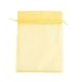 Anleolife 46 inch Yellow Sheer Organza Wedding Favor Bags 100pcs Shower Gift Bags Bathroom Soaps Nail Polish Potpourri Organzer Business Samples Display Drawstring Pouches Party Baby Shower Favors