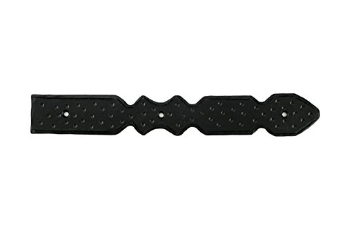 Dummy Hinge 12" For Barn Doors Gates & Garages Rustic Hammered Iron Black Finish Hand Crafted - Borderland Rustic Hardware - Thumbnail 2