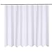 N&Y HOME Extra Wide Shower Curtain Liner Fabric 108 x 72 inch, Hotel Quality, Machine Washable, Water Repellent, White Spa Bathroom Curtains with Grommets primary