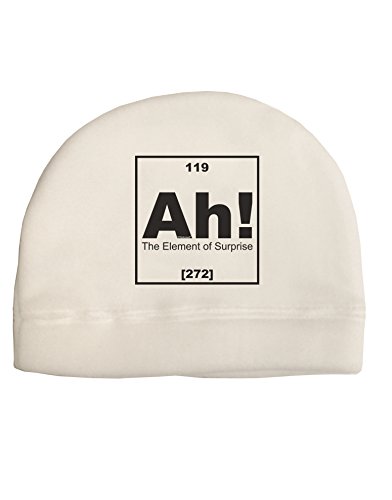 TOOLOUD Ah The Element of Surprise Funny Science Adult Fleece Beanie Cap Hat