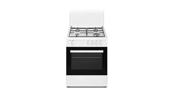 Cocina de gas butano/natural HVG 50 cm, 4 quemadores, acabado blanco :  Amazon.es: Hogar y cocina
