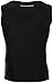 CompressionZ Men's Compression Shirt - Athletic Base Layer for Workouts Running Dry Fit Athletic Training Tank Top Black Large