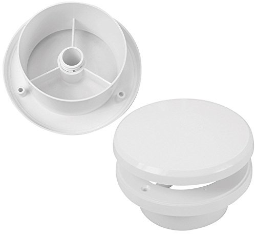Disc Valve, Anemostat Connection Diameter: DN 125mm Inlet Valve-Exhaust Air Valve-Ceiling Vent Valve Bathroom and Kitchen by Haco