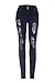 2LUV Women's Distressed Skinny Jeans