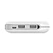 LABC Power Bank 10400mAh Dual-Port USB Charger 2.4A 1.0A FAST Charge Built in 5pin cable, Strict Safty Approval CE FCC RoHS KC, - For iPhone 5s 5c 5 6, iPad Air mini, Galaxy S5 S4, Tab 2, Note 4 3 2, LG G3, Nexus, HTC One M8, MOTO X, PS Vita and More PSP Digital Camera Nook Bluetooth BT speaker (Shiny White)